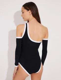 Farah Abdel Aziz - Dido Black/White Swimsuit