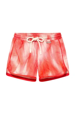 Finn Red Optical Swim Shorts
