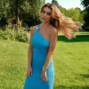 Gamze Erçel - Fewa Blue Dress