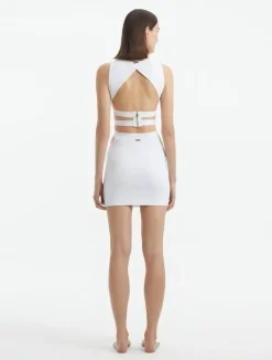 Garda White Top and Jazero White Skirt