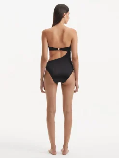Gigi u0026 Bella Hadid - Marilla Black Swimsuit