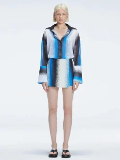 Gillian Blue Degraded Skort