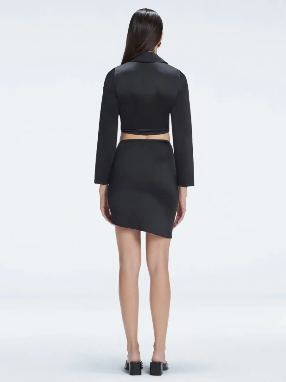 Greta Black Shirt and Antonia Black Skirt