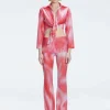 Greta Red Long Sleeve Tie Front Shirt