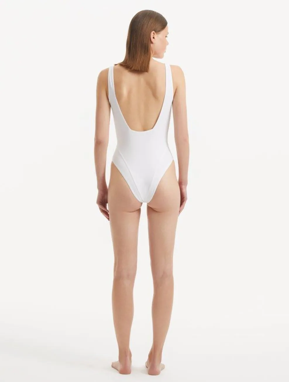 Hande Doğandemir - Reva White Swimsuit
