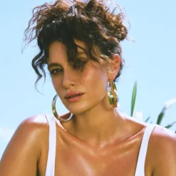 Hande Doğandemir - Reva White Swimsuit