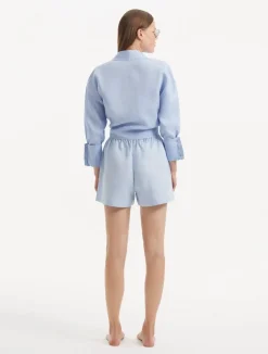 Hanson Shirt and Masha Shorts Baby Blue Set