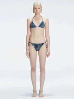 Hermione Black Triangle Bikini Top