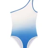 Honey Blue/White Kids One Piece