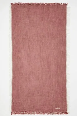 Ibiza Red Ochre/Ecru Towel