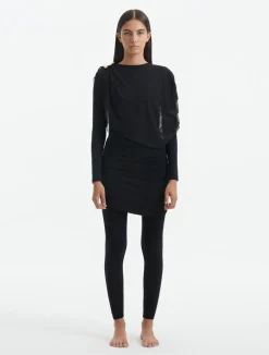 Ishtar Black Long Sleeve Accessorised Modest Swim Set