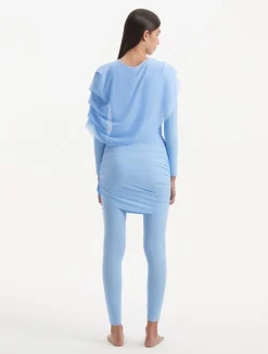 Ishtar Blue Long Sleeve Accessorised Modest Swim Set