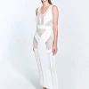 Izzy White Knit Maxi Dress