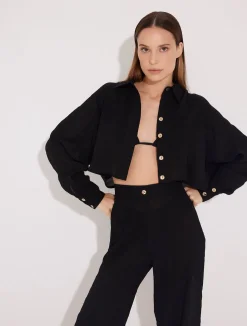 Jacinta Black Shirt and Aura Black Pants
