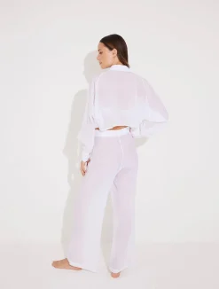 Jacinta White Shirt and Aura White Pants