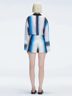 Janine Shirt and Gillian Skort Blue Degraded Set