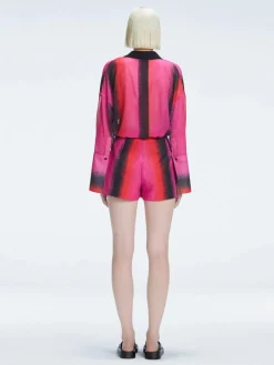 Janine Shirt and Gillian Skort Red Degraded Set