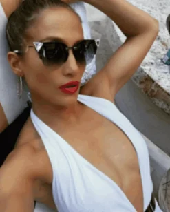 Jennifer Lopez - Bridget White Swimsuit