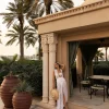 Julia Mateian - Aveline Sleeveless Lace Maxi Kaftan