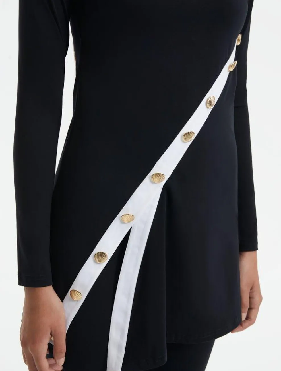 Kamaria Black Long Sleeve Accessorised Modest Swim Set
