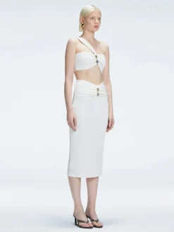 Lane Top and Esmeralda Skirt White Set