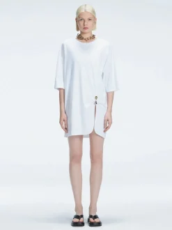 Lavinia Accessorised Cotton Maxi T-Sirt