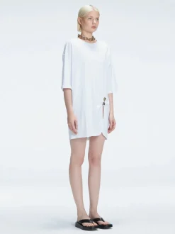 Lavinia Accessorised Cotton Maxi T-Sirt