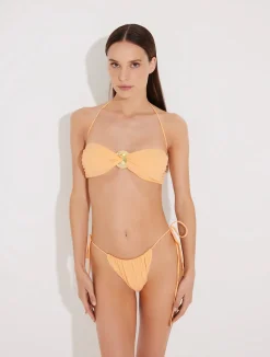Marcella Orange Bikini Top
