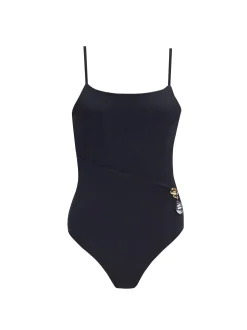 Marigold Black Corset One Piece Swimsuit