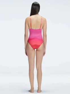 Marina Gradient V Neck One Piece Swimsuit