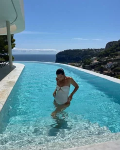 Marta Lozano - Kenna White Swimsuit