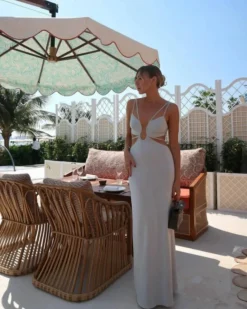 MASHA DUBROVSKAYA - CALLA SILVER DRESS