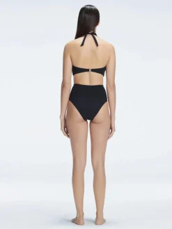 Meredith Black High Waist Bikini Bottom
