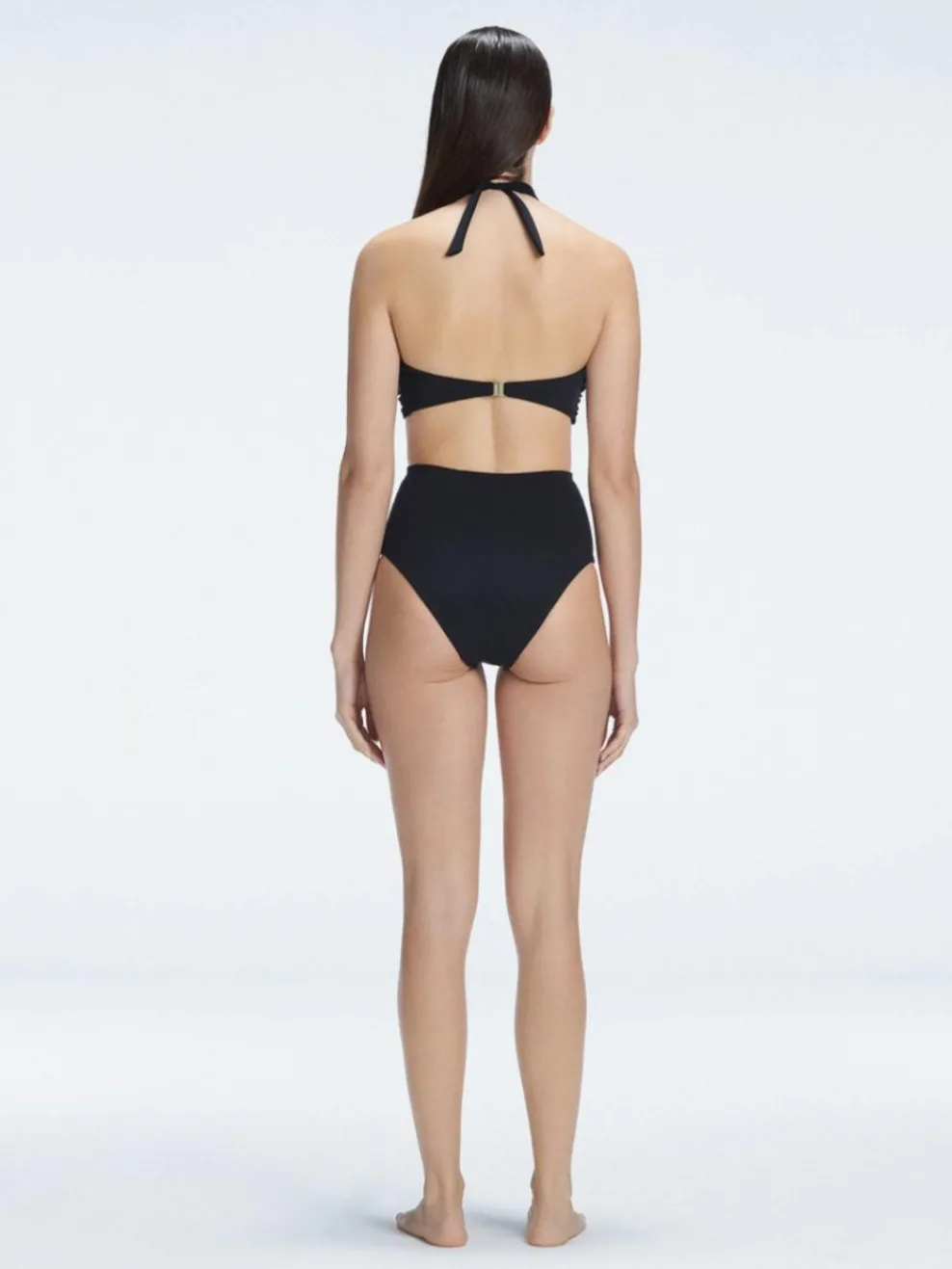 Meredith Black High Waist Bikini Bottom