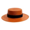 Miller Orange Hat With Black Trim
