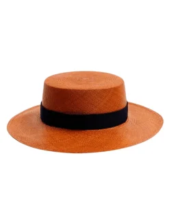 Miller Orange Hat With Black Trim