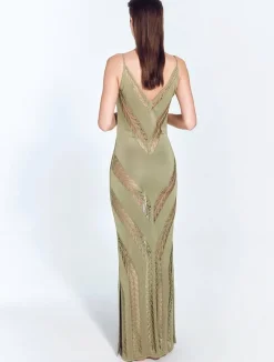 Mimi Shiny Green Dress