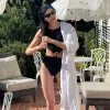 Natalie Lim Suarez - Honora Black Swimsuit