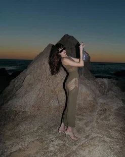Natalie Lim Suarez - Izzy Khaki Dress