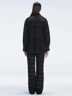 Nola Black Long Sleeve Cotton Shirt