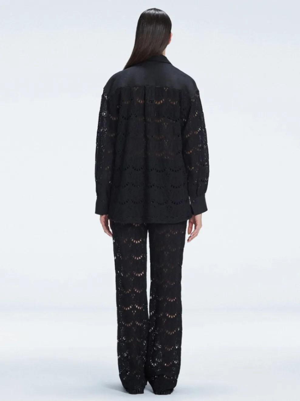 Nola Black Long Sleeve Cotton Shirt