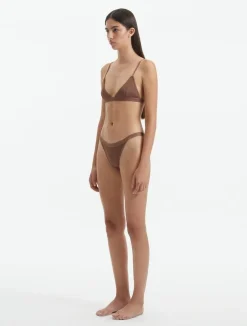 North Brown Bikini Set