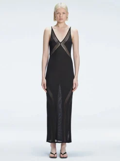 Odessa Black Knit Maxi Dress