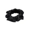 Peggy Black Satin Scrunchie