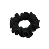Peggy Shiny Black Scrunchie