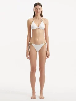 Rhea White Bikini Top