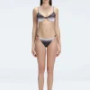 Rory Black Optical Bralette Bikini Top