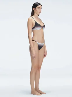 Rory Black Optical Bralette Bikini Top