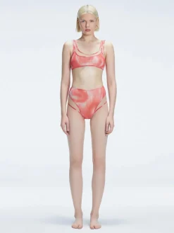 Rosalind Red Optical Two Piece Bikini Sets