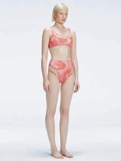 Rosalind Red Optical Two Piece Bikini Sets